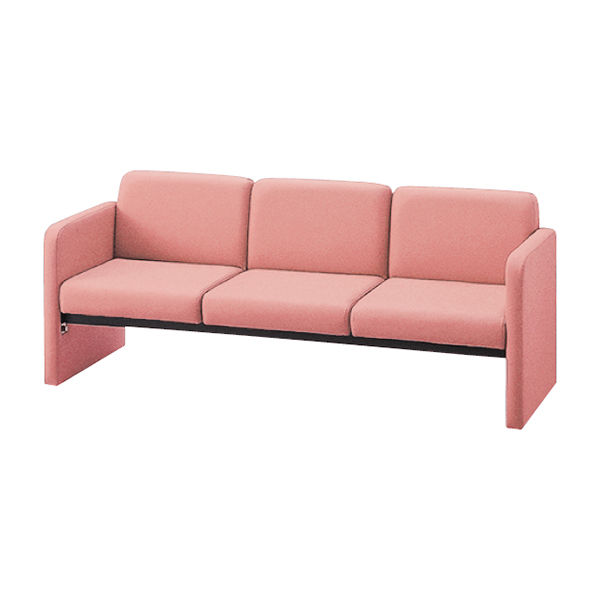 ロビーチェア 3人掛け ローズ（U5）背付き 肘付き MC-6030ANE-RO 東洋