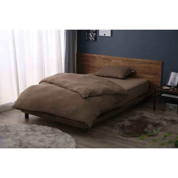 アイリスオーヤマ ボックスシーツ ダブル D 丸洗いOK シンカーパイル