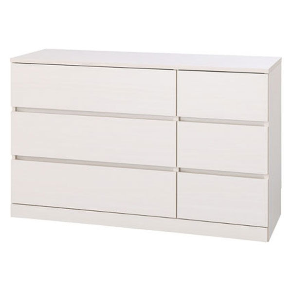 アイリスオーヤマ ウッドチェスト ロータイプ オフホワイト WCH-1090L