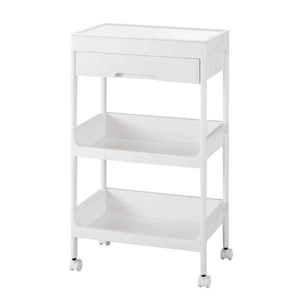 不動技研 キッチンワゴン 3段 サージュワゴン 幅40cm 奥行26cm 高さ