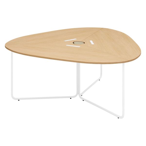 組立設置込】コクヨ フランカ 三角形テーブル コの字脚 幅1770×奥行