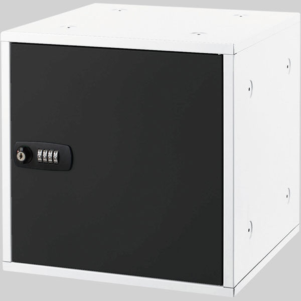 アスカ 組立式収納ボックス スタッキング可能なミニロッカー ダイヤル