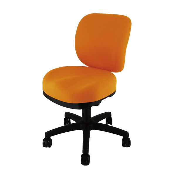 SEKI ボリュームクッションチェア オレンジ 座面モールドウレタン