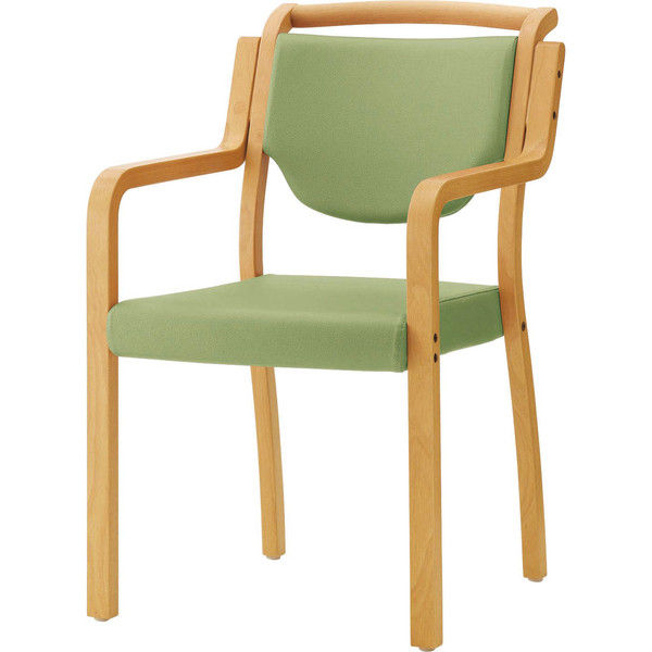 プラス 木製いす（手掛け付） PD-8003（直送品） - アスクル