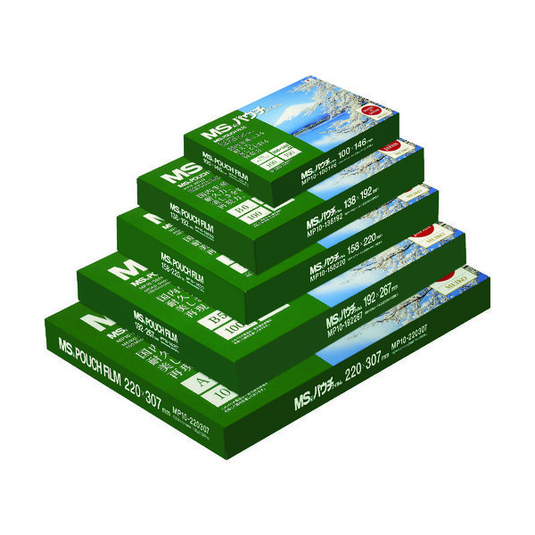 明光商会 MS パウチフィルム MP10ー90126 (100枚入) 1箱(100枚) 431