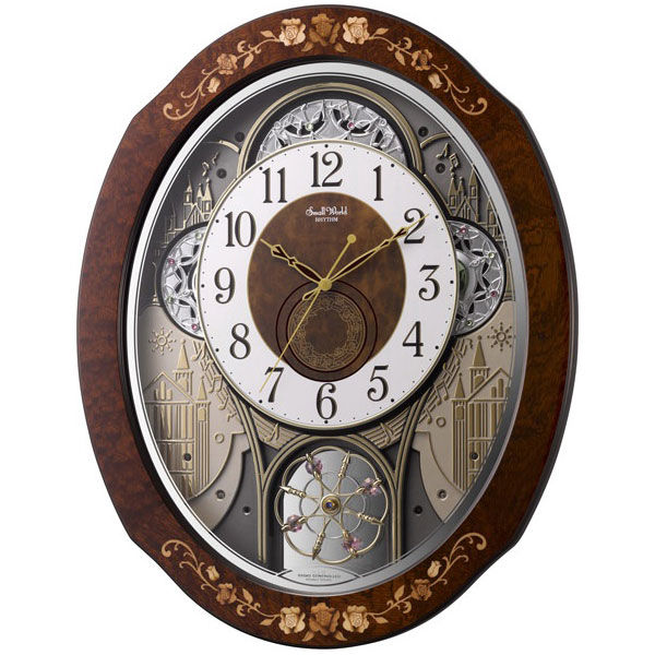 リズム（RHYTHM) スモールワールドティアモ [からくり 電波 掛け 時計