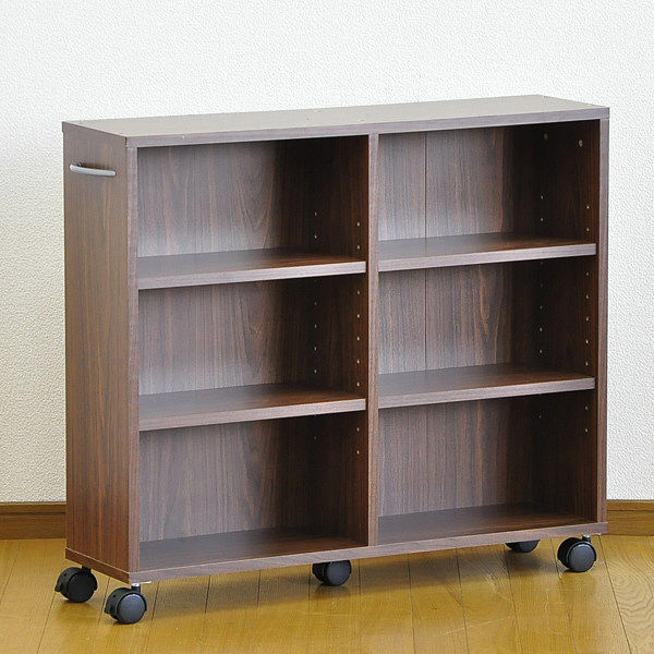 ホームテイスト 隙間収納家具【SATTO】 ダークブラウン 幅750×奥行200