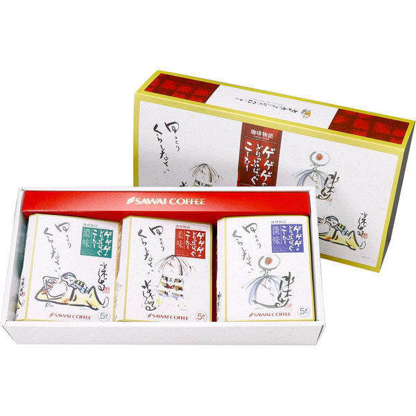 澤井珈琲 ゲゲゲの鬼太郎 ドリップバッグ3箱ギフト 4909808003489