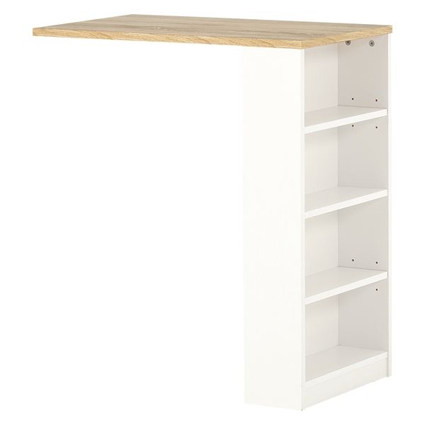 軒先渡し】萩原 カウンター専用オプションテーブル 幅735×奥行400×高さ