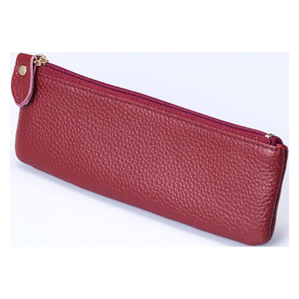 ガルフストリーム 革フラットペンケースワインレッド GRE-FP-04 1