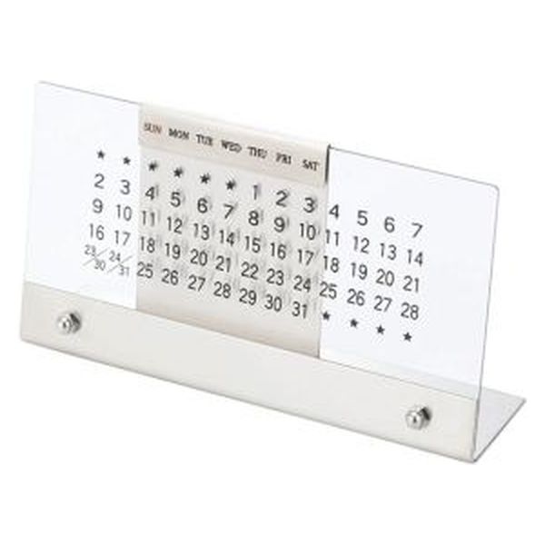 カクセー アクリル万年カレンダー 801923 1個（直送品） - アスクル