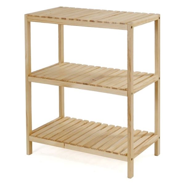 フクダクラフト ウッドラック 3段 RM-G60T3 NA 1台（直送品） - アスクル