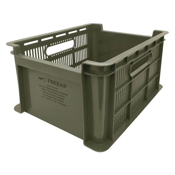 和泉化成 FREEAP タフコンテナM カーキ 9762KH 1個（直送品） - アスクル