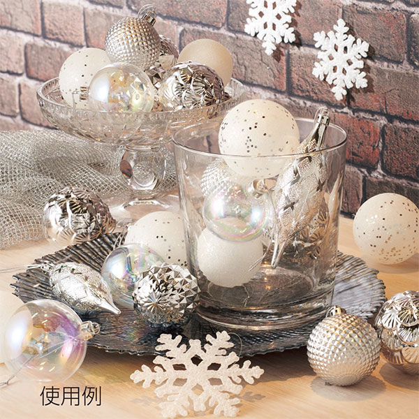 ストア・エキスプレス オーナメントセット シルバー&ホワイト 1セット