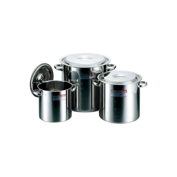 CLO モリブデン寸胴鍋27cm(15L)手付目盛付 015024 1個 大屋金属（直送