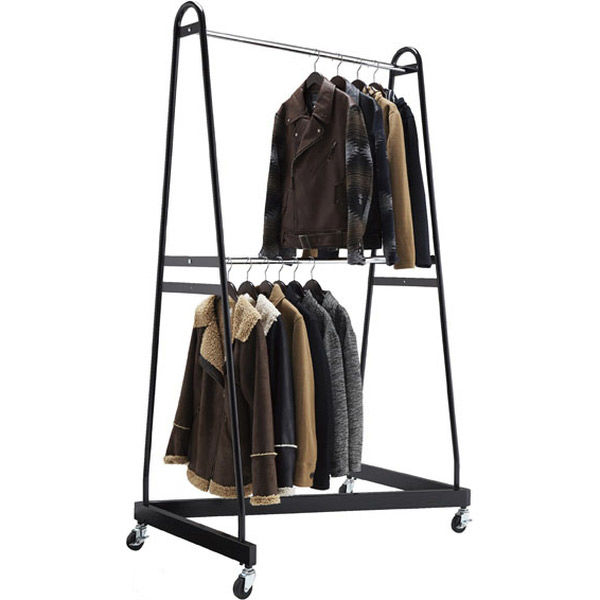 ストア・エキスプレス 2段Zハンガー強化タイプ 黒 2107-205 1個（直送