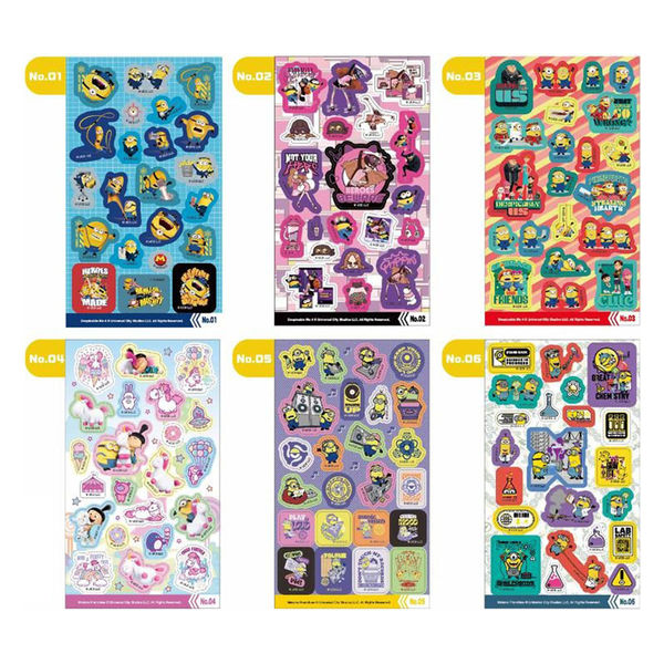 尾上萬 ミニオンキラッとシール2 002099 1セット(12個)（直送品