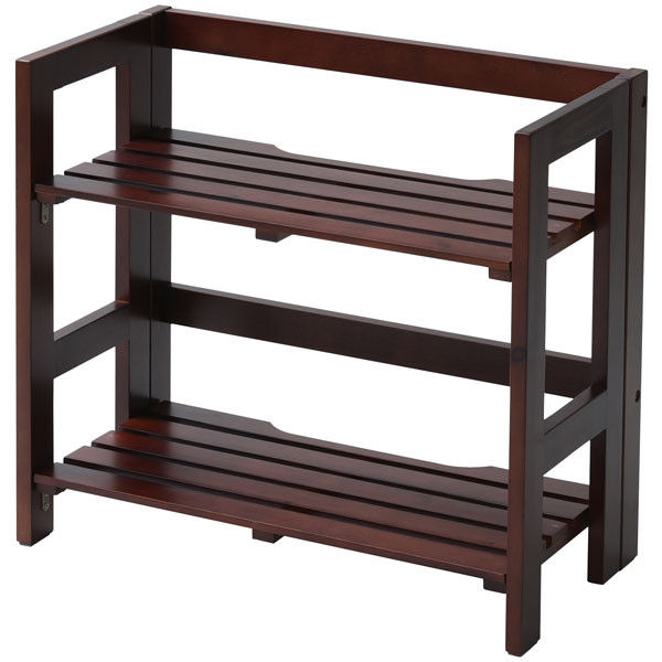 YAMAZEN（山善） 天然木パタパタラック 2段 幅600×奥行290×高さ560mm