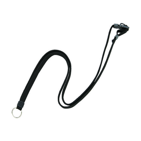 トラスコ中山 TRUSCO リールクリップ名札用ストラップ 黒 TNH-L-BK 1本