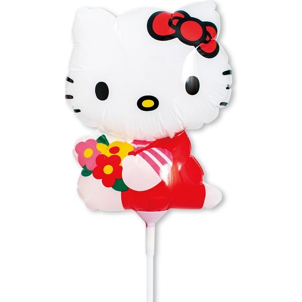 風船・バルーン】宝興産 キティ フラワーブーケ スティックバルーン