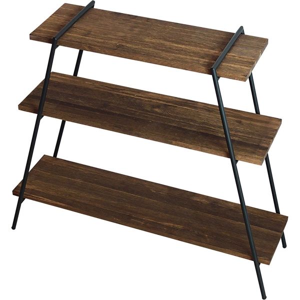日東 COLLEND ILR3-DB アイアンレッグラック3段ダークブラウン 1台
