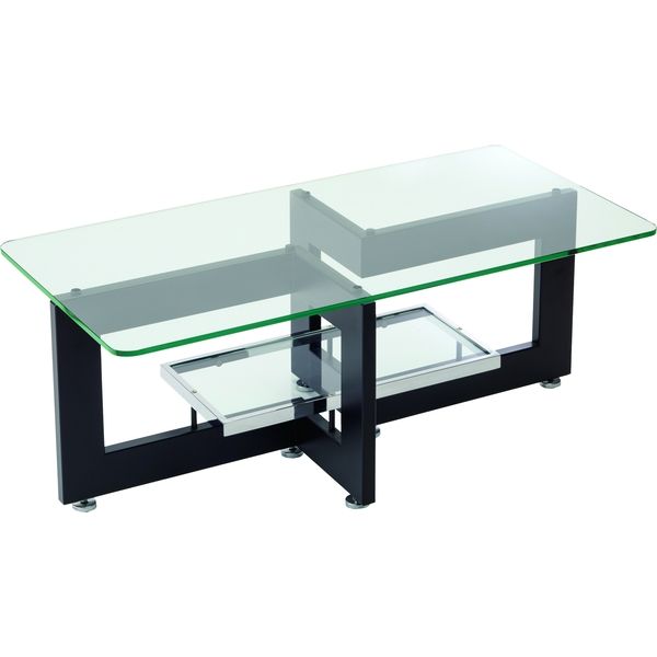 組立設置込】アルテジャパン ガラス ティーテーブル 幅1000×奥行500×高