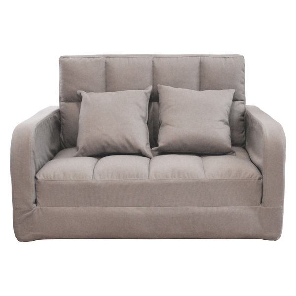 谷村実業 ベッド&コンパクトカウチソファ グレー ソファベッド TAN-207