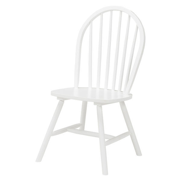 軒先渡し】萩原 ダイニングチェア ホワイト BC-8624WH 1セット(2脚入