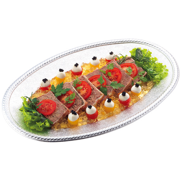 福助工業 オードブル皿 45cm 1パック（20枚入） - アスクル