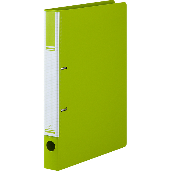 リングファイル D型2穴 A4タテ 背幅31mm 10冊 グリーン アスクル