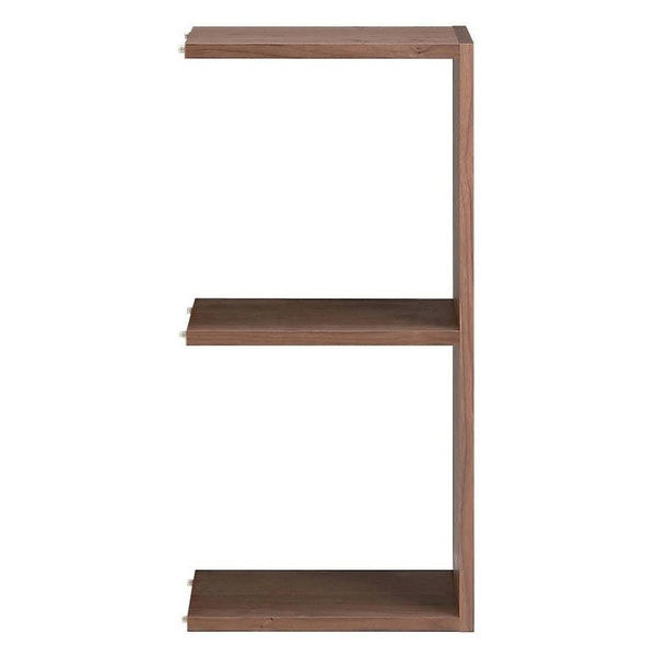 無印良品 スタッキングシェルフ 追加2段 ウォールナット材 幅40×奥行