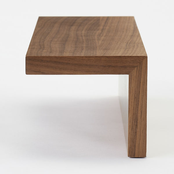 無印良品 壁に付けられる家具棚 ウォールナット材突板 44cm 1セット（2