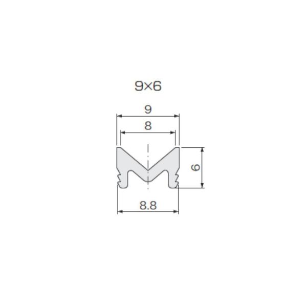 アトムリビンテック ツバ無しVレール 3640 シルバー 264337 1セット(30