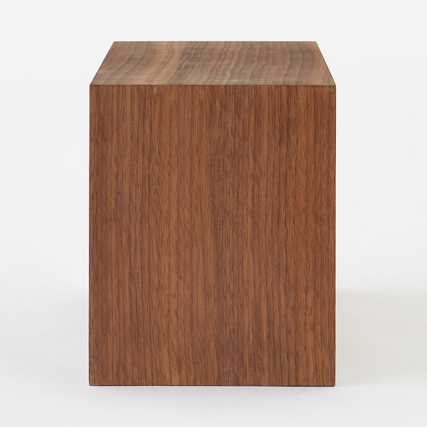 無印良品 壁に付けられる家具箱 ウォールナット材突板 44cm 良品計画