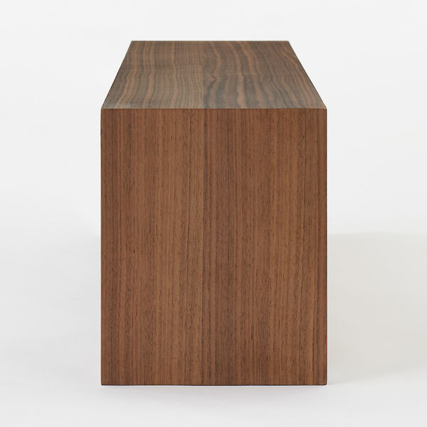 無印良品 壁に付けられる家具箱 ウォールナット材突板 88cm 良品計画