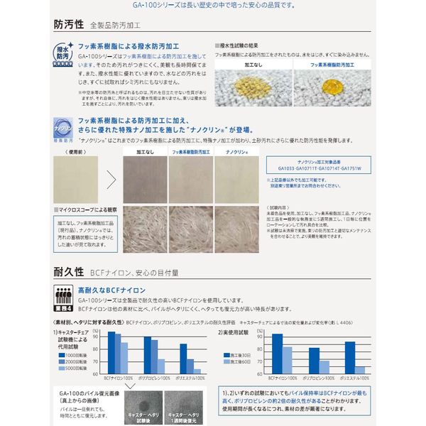 軒先渡し】東リ GA GA100W タイルカーペット 500×500mm GA1652W 1