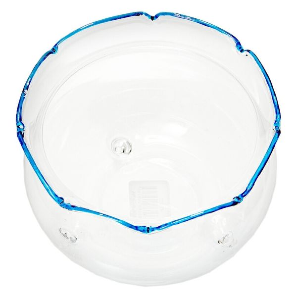 エイチ・ツー・オー ガラス金魚鉢 M ブルー Φ12×9cm 274277 1個（直送