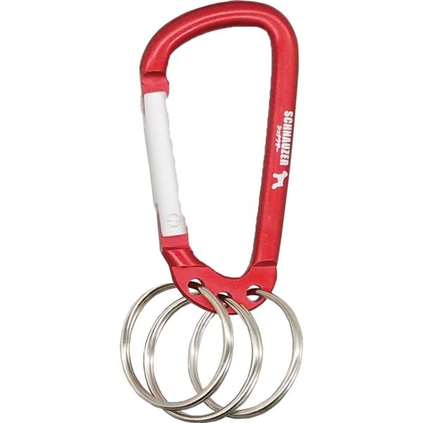 SCHNAUZER リング付カラビナ トリオ360 5色アソート RK-360（直送品