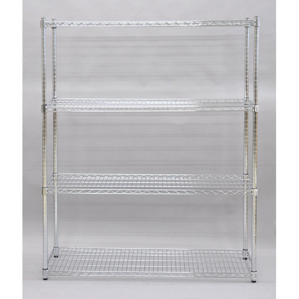 エイ・アイ・エス 直径25mmスチールラックセット 4段 幅1200×奥行450