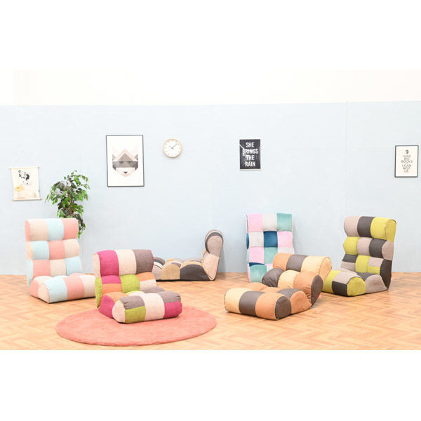 軒先渡し】HIKARI ピグレット ソファみたいな座椅子 ハイバック クスミ