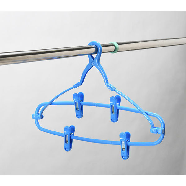 カワタキコーポレーション ズボンハンガー 2個組 ブルー 1個 - アスクル