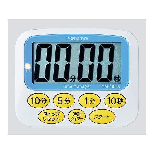 アズワン 大型表示タイマー デカタイマーR 校正証明書付 TM-19LS 1個 8