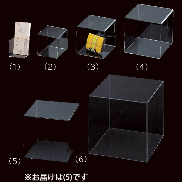 軒先渡し】ストア・エキスプレス 透明アクリル5面ボックス 30cm角 5726