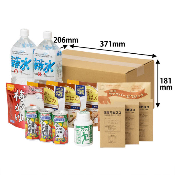非常食】東京都葛飾福祉工場 5年保存食栄養たっぷりセット(3日分) 1