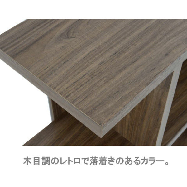 佐藤産業 フィズシェルフ 幅900×高さ765mm ブラウン FZ80-90BR 1台