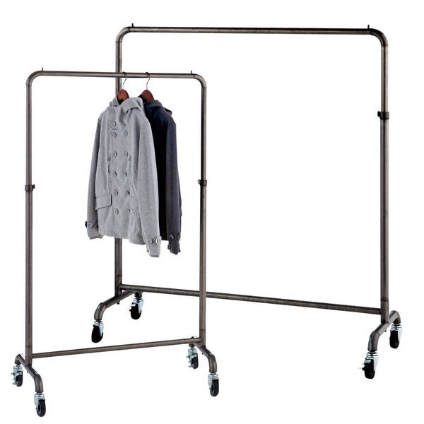 ストア・エキスプレス スチールクリア ハンガーラック W120cmタイプ