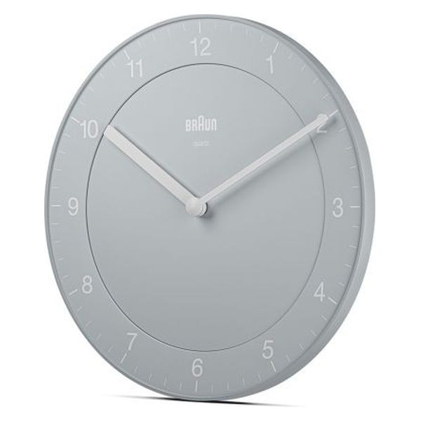 BRAUN ブラウン 掛時計 Analog Wall Clock GRAY BC06G 1個（直送品