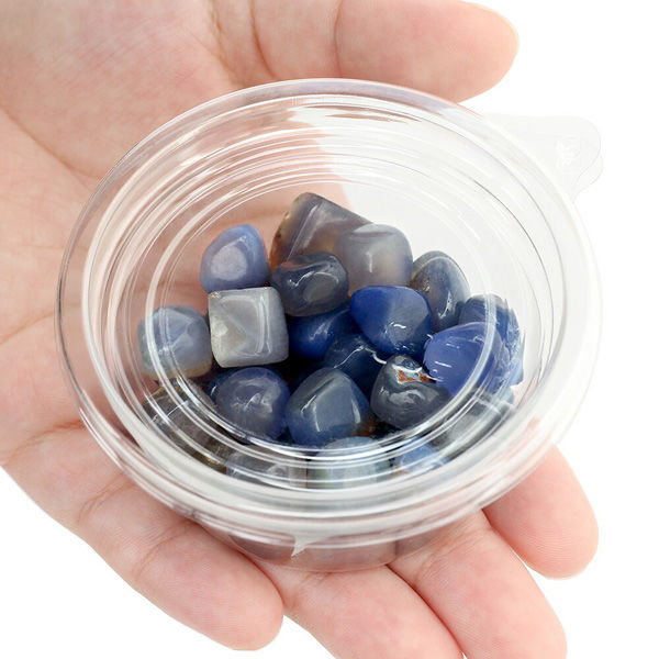 リーフ さざれ石 ブルーアゲート(瑪瑙) 100g 飾り石 809216 1個（直送