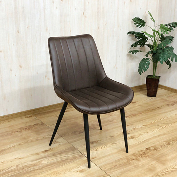 軒先渡し】後藤家具物産 シンプルダイニングチェアー ダークブラウン