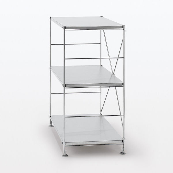 無印良品 ステンレスユニットシェルフ ステンレス棚セット ワイド 小